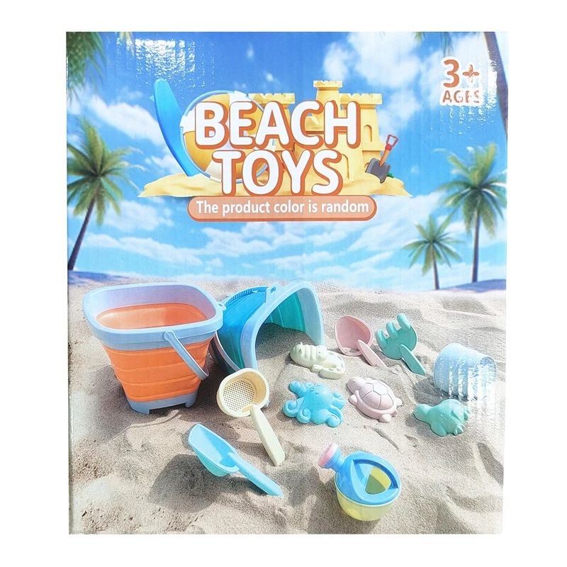 Smilšu kastes rotaļlietu komplekts LAS11-B. daudzkrāsaina