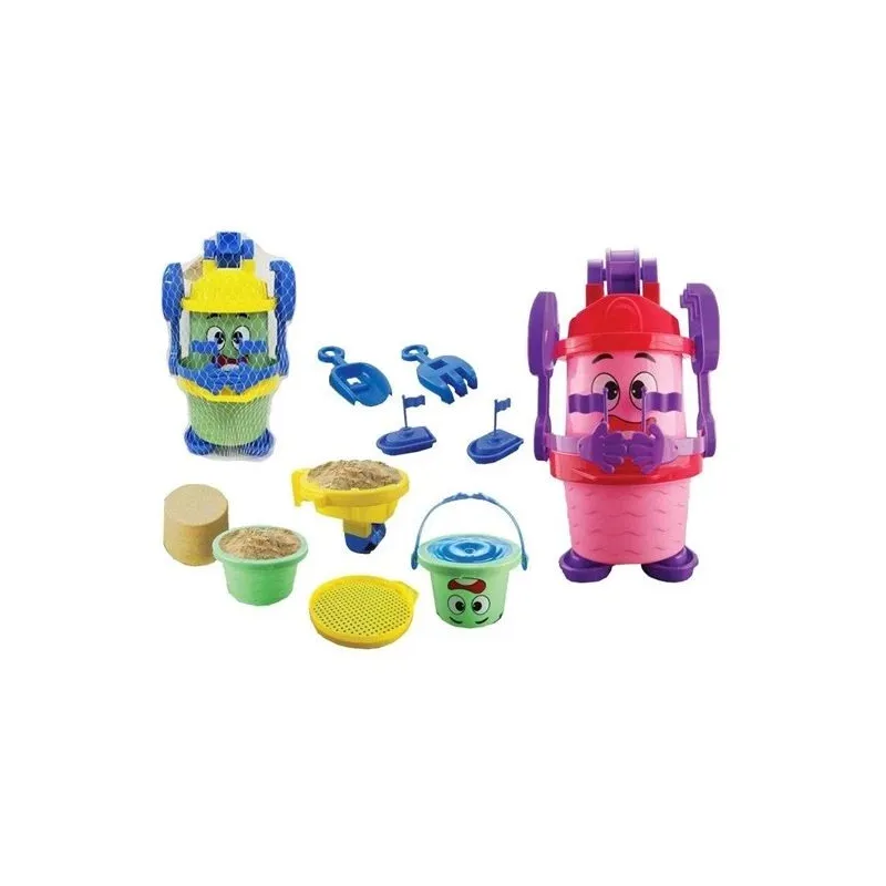Smilšu kastes rotaļlietu komplekts 733, daudzkrāsaina, 8 gab.