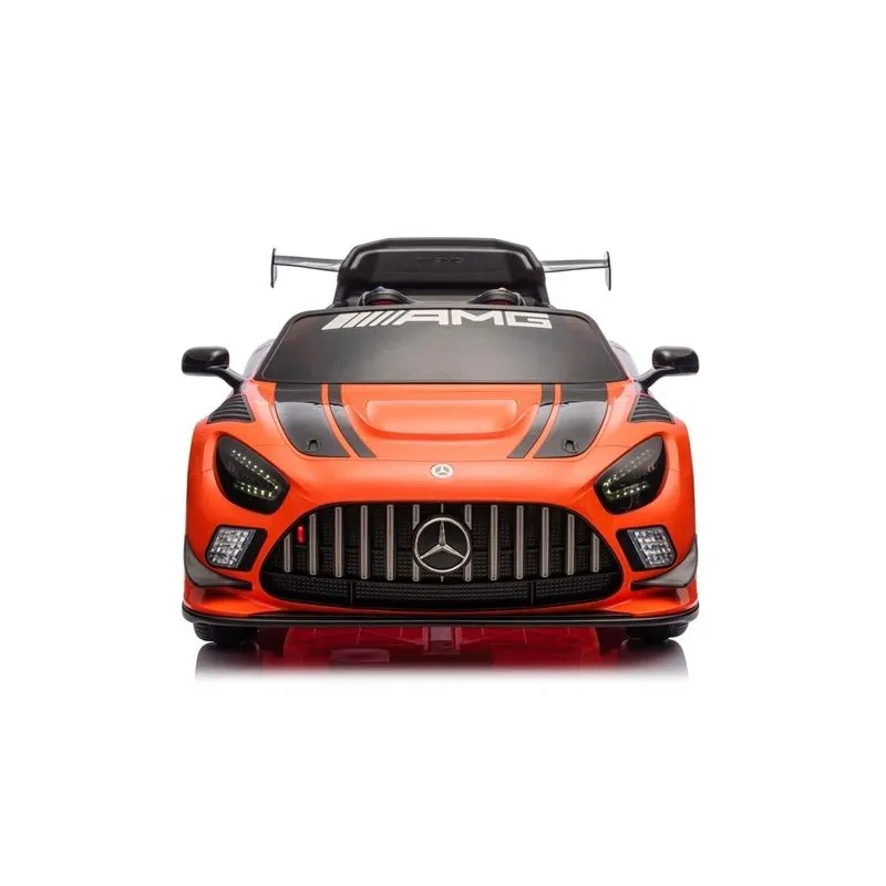 Bērnu elektroauto Mercedes AMG GT3, melna-oranža