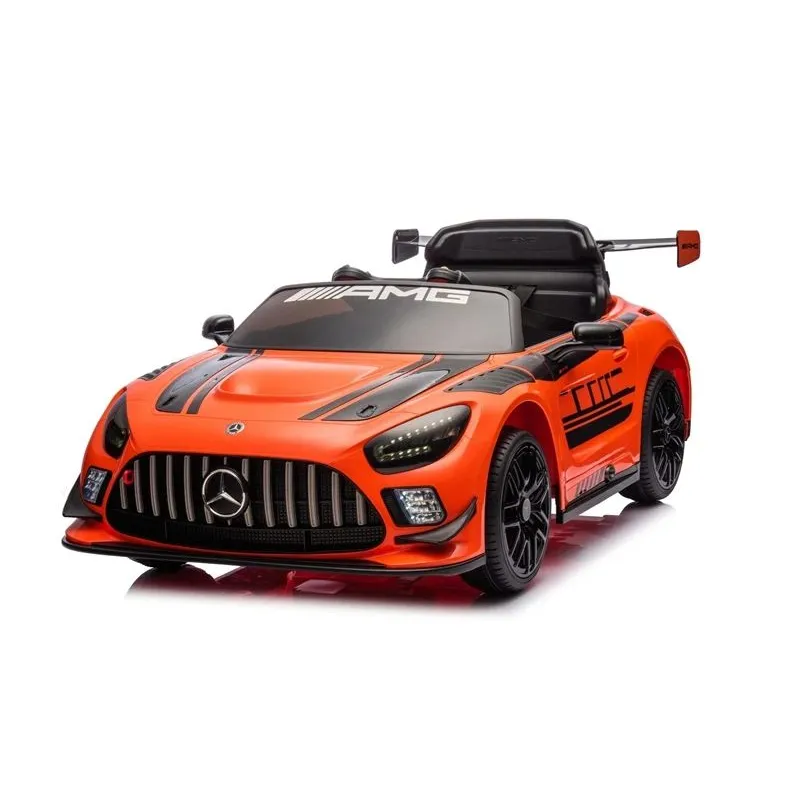 Bērnu elektroauto Mercedes AMG GT3, melna-oranža