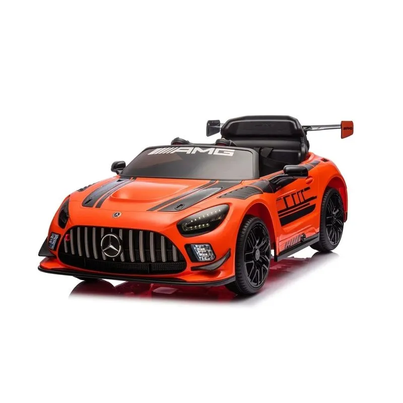 Bērnu elektroauto Mercedes AMG GT3, melna-oranža