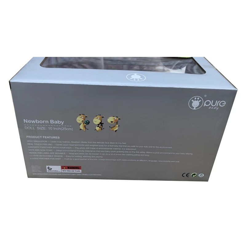 Lelle - jaundzimušais ar aksesuāriem Pure baby 706629W. 25cm