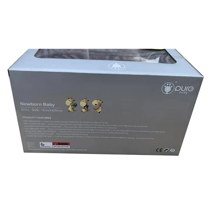 Lelle - jaundzimušais ar aksesuāriem Pure baby 706629W, 25 cm