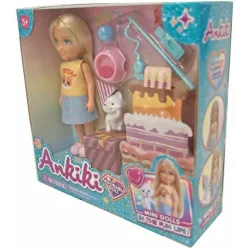 Lėlė Ankiki su kačiuku 606018, 13 cm