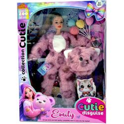 Lelle Emily With Cat Costume QJ201D. 32 cm