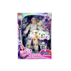 Lelle Emily with Dog Costume QJ201B. 32 cm