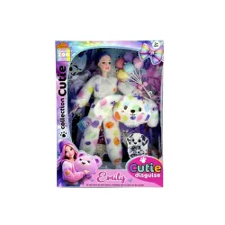 Nukk Emily with Dog Costume QJ201B, 32 cm