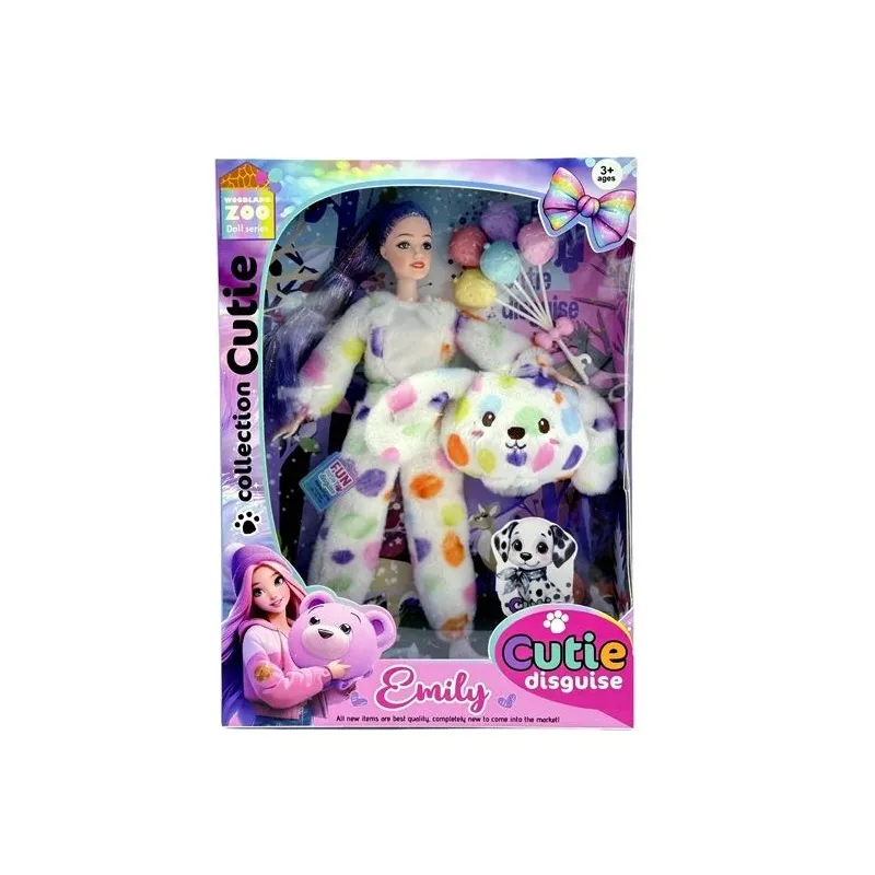 Lelle Emily with Dog Costume QJ201B, 32 cm
