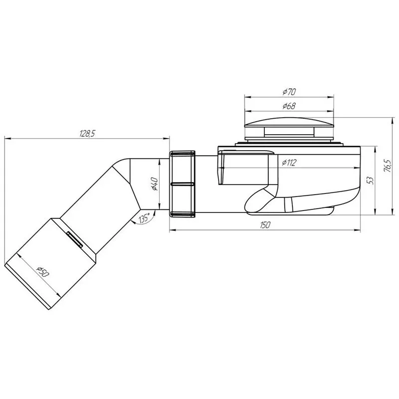 Sifons dušas pamats Ani Plast