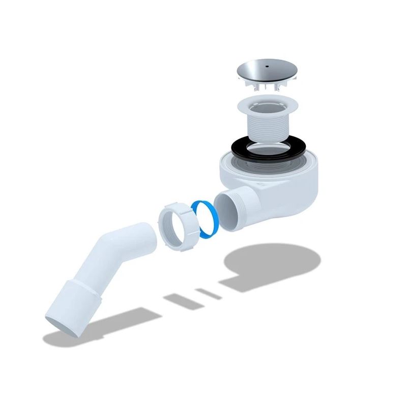 Zems sifons dušas paliktnim 50mm hroms