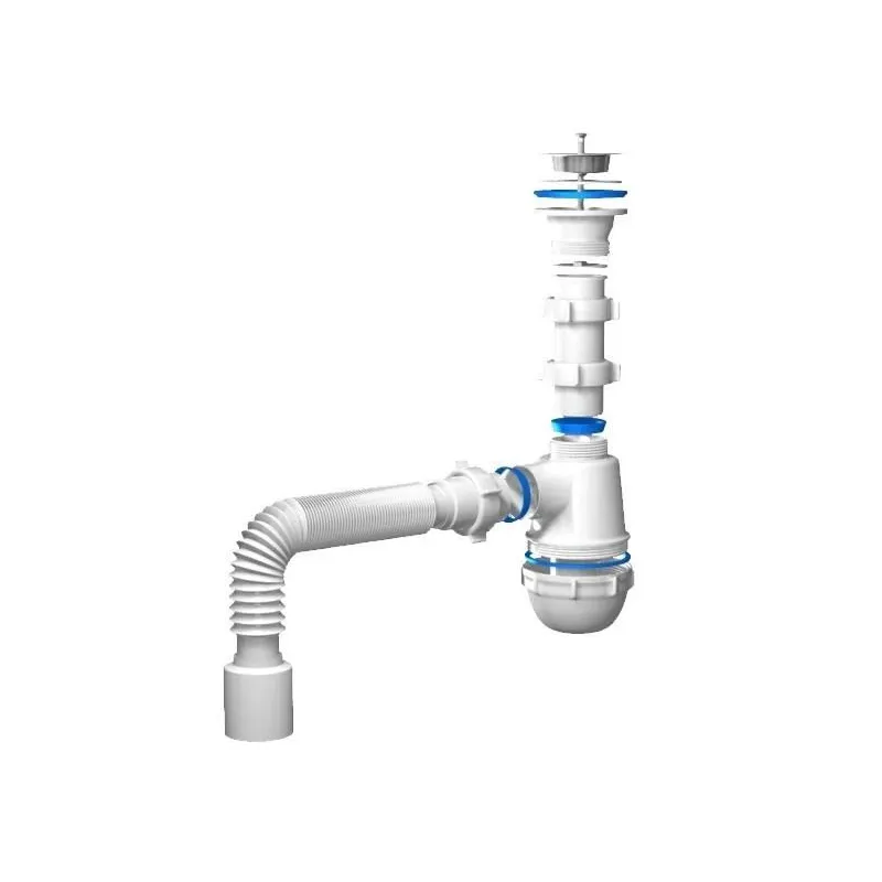 Sifons izlietnei-notekai Ani Plast A0115, 40 mm, balta krās.