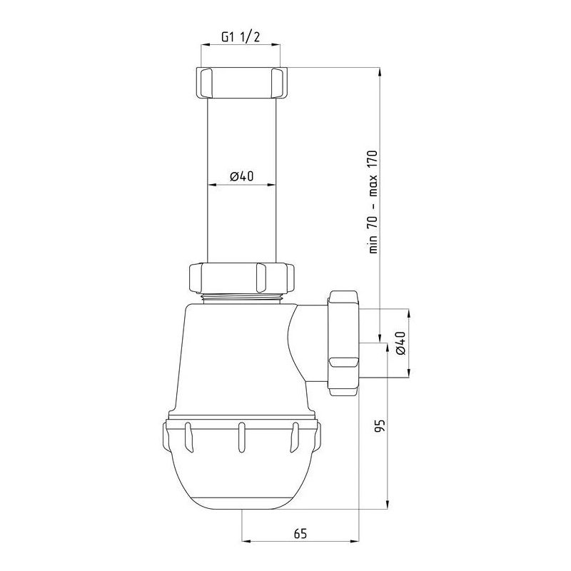 Sifons izlietnei a0120vdeu ani 1-2