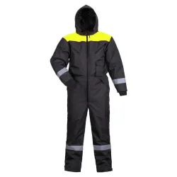 Töökombinesoon Baltic Canvas FB-8906 M, must v.-kollane v., M suurus