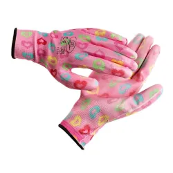 Cimdi trikotāža. rozā. M