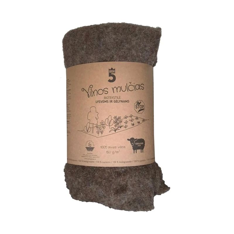 Agrotekstils. universāls. brūna. 150g-m2. 1 x 2.4 m