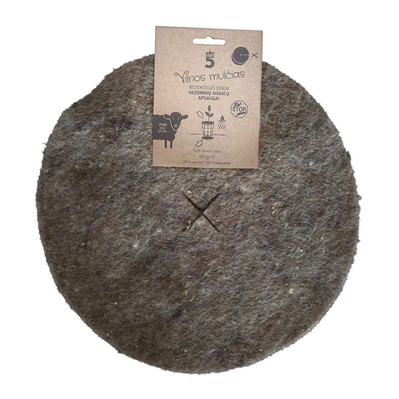 Agrotekstils. universāls. brūna. 250g-m2. 0.3 x 0.3 m