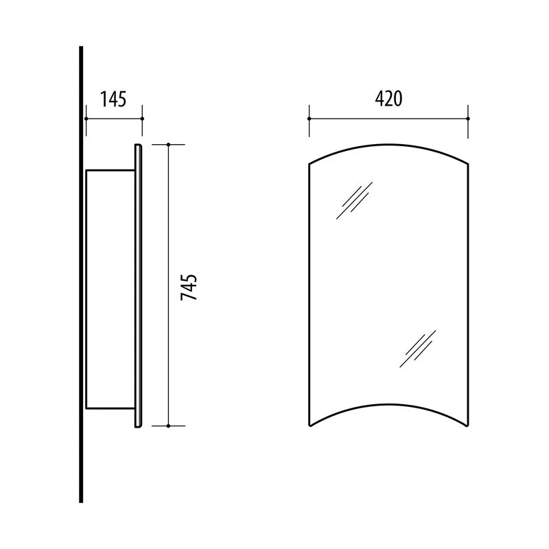 Uzkarināms vannas skapītis sv42 ,riva,