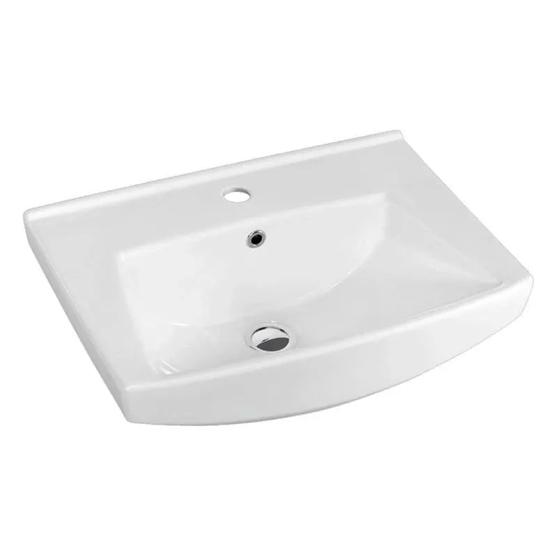 Vannas istabas izlietne Riva Riva Riva55, keramika, 55.5 cm x 41.5 cm x 20.5 cm, balta krās.