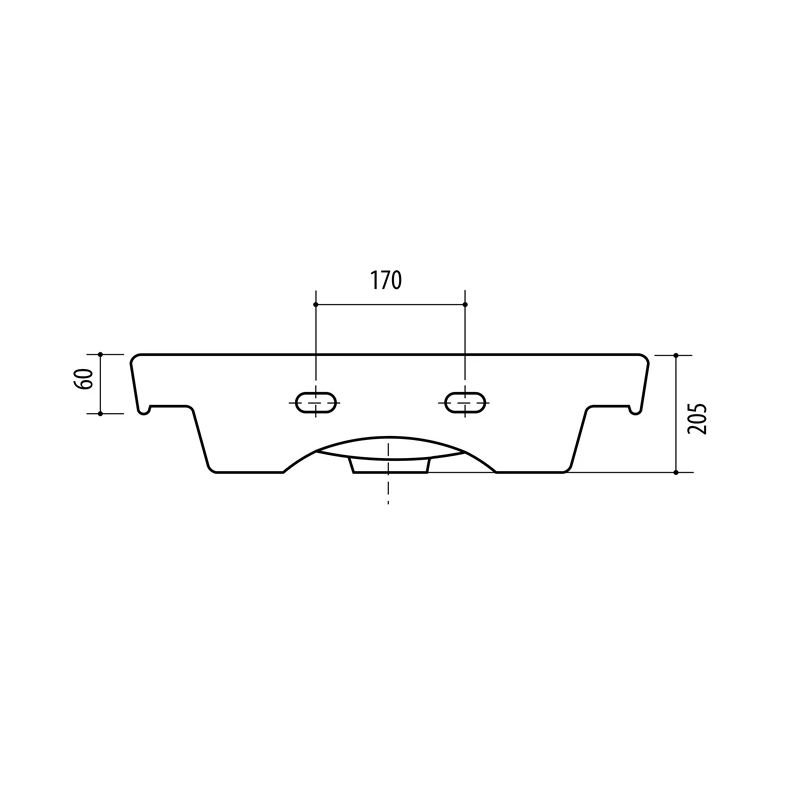 Keramikas izlietne Riva 55.5x41.5x20.5cm. balta