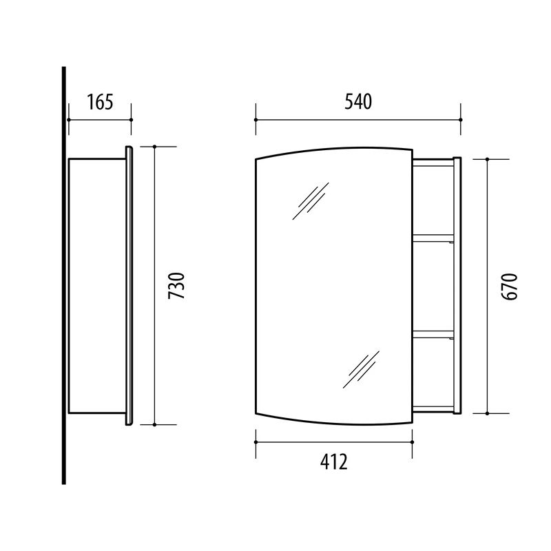 Skapītis vannai ar spoguli sv54 sonoma ,riva,