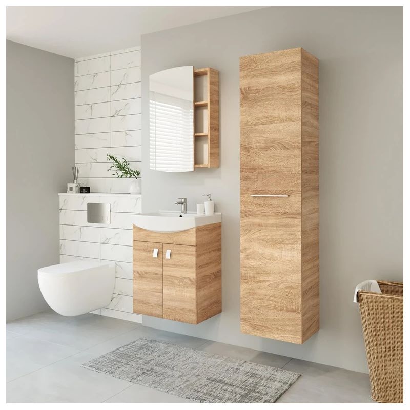 Skapītis vannai ar spoguli sv54 sonoma ,riva,