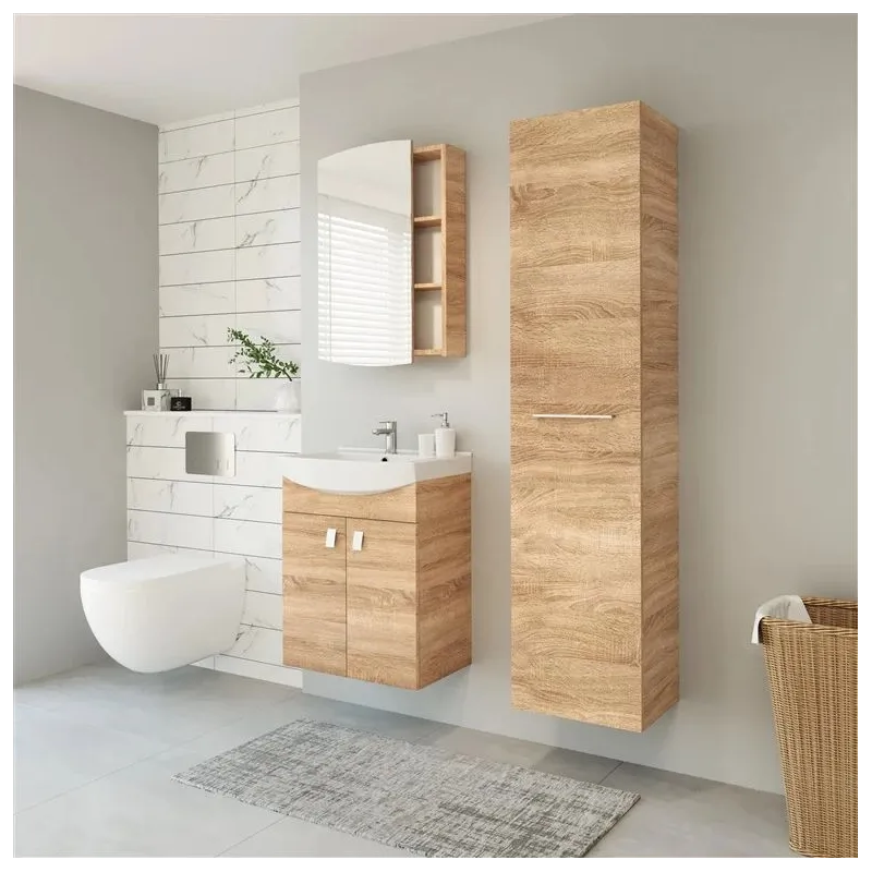 Peegelkapp Riva Sense, tamm v., 16.5 cm x 54 cm x 73 cm
