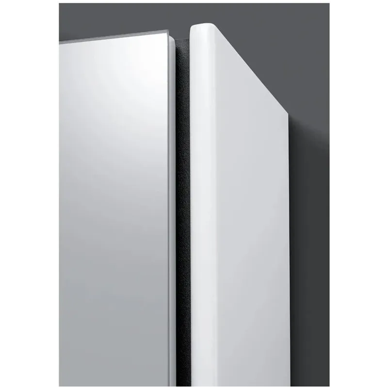 Piekarināms vannas istabas skapis ar spoguli Riva Essence, balta krās., 15 cm x 54.9 cm x 65.2 cm