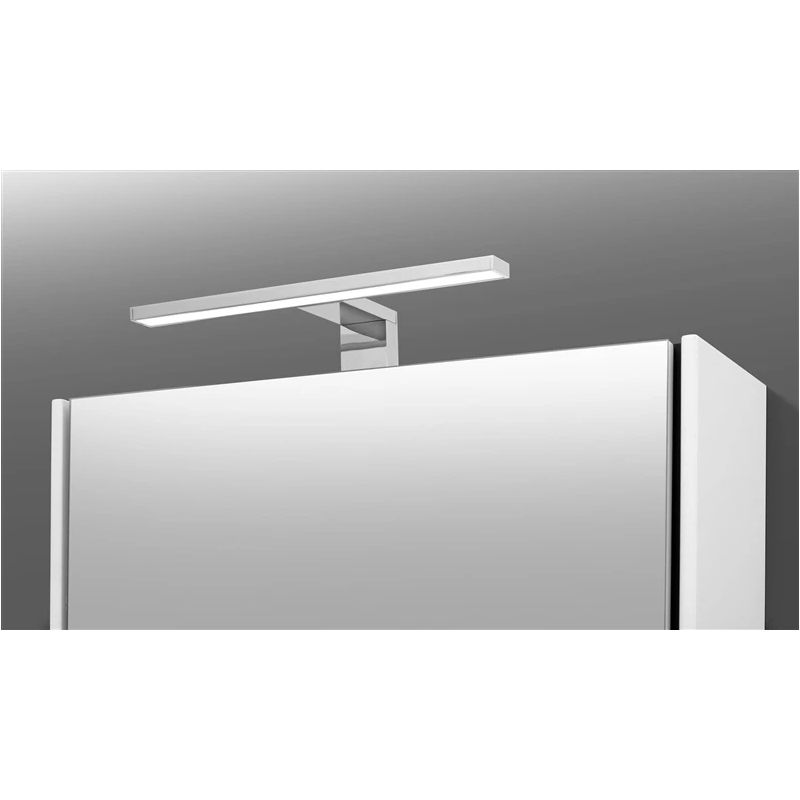 Vannas istabas skapītis ar spoguli Riva SV55-3. balts