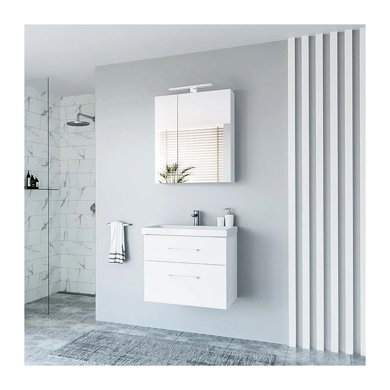 Spoguļskapītis riva sv61-2 balts