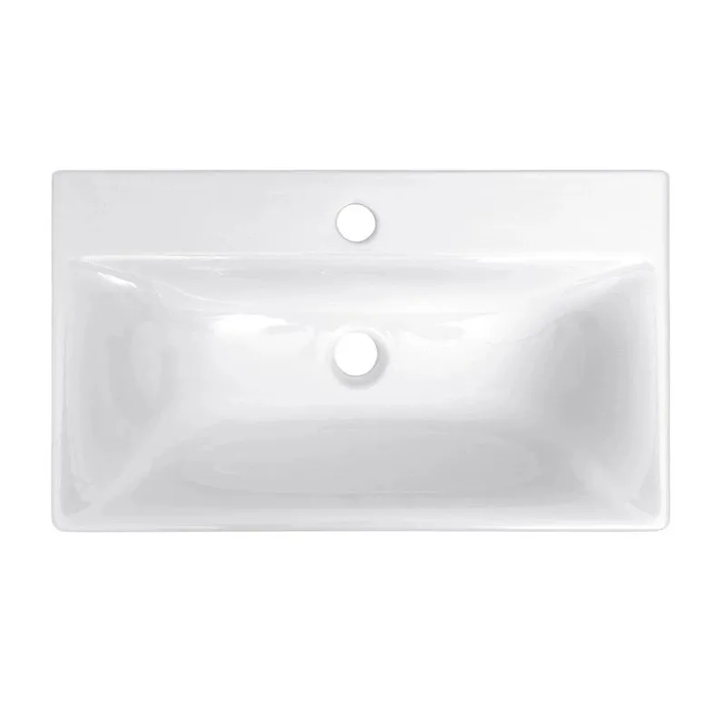 Vannas istabas izlietne Riva RIVA 63, keramika, 64 cm x 37 cm x 13 cm, balta krās.