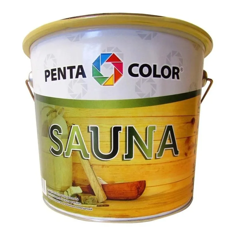 Laka, pus-spīdīgs Pentacolor Sauna, 3 l, Caurspīdīga krās.