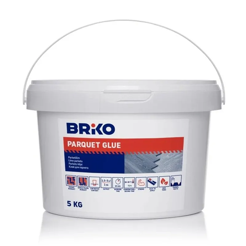 Līme parkets Briko, 5 kg, balta krās.