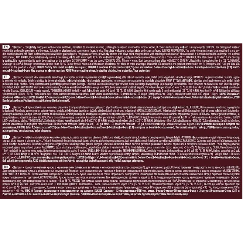 Dispersiniai dažai Pentacolor Glamour, balta sp., 3 l