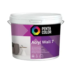 Dispersijas krāsa Pentacolor Acryl 7. balta. 10 l