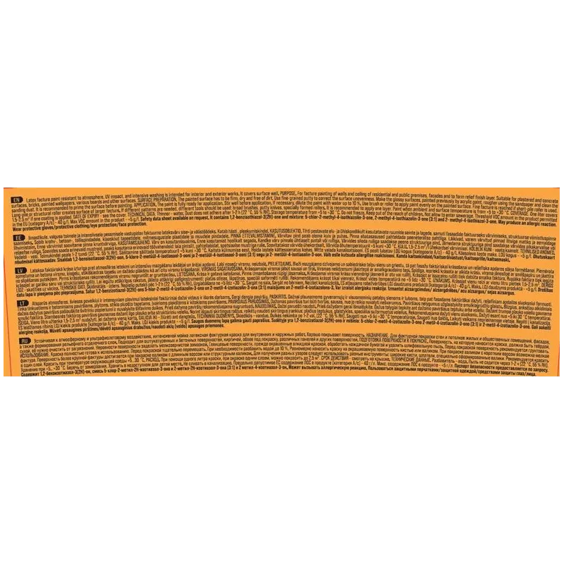 Disperijas faktūras krāsas Pentacolor Decor, balta krās., 10 l