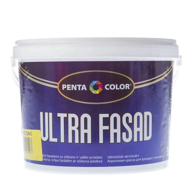 Fasado dažų bazė Pentacolor Ultra Facade, emulsiniai, visiškai matinis, 3 l