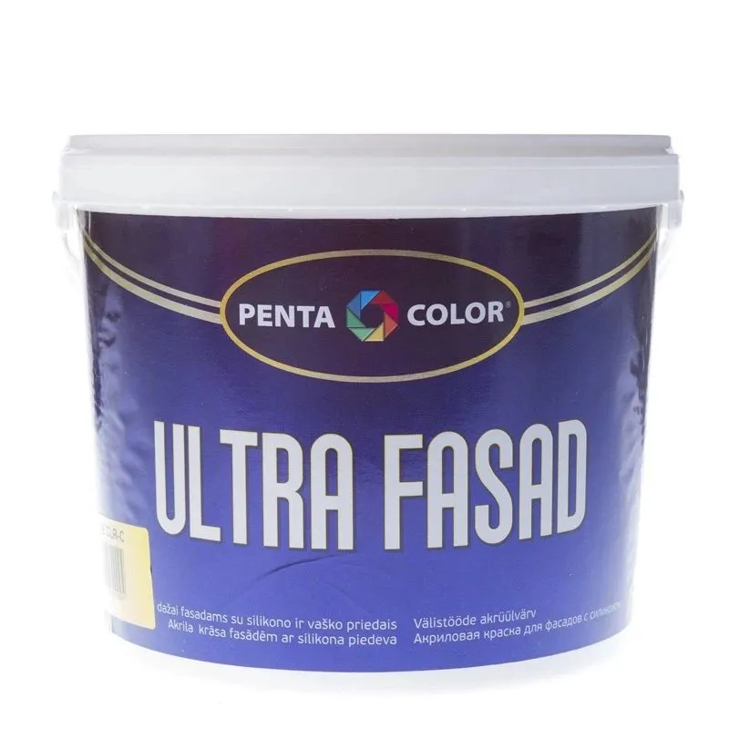 Fasādes krāsas bāze Pentacolor, emulsija, pilnīgi matēta, 5 l