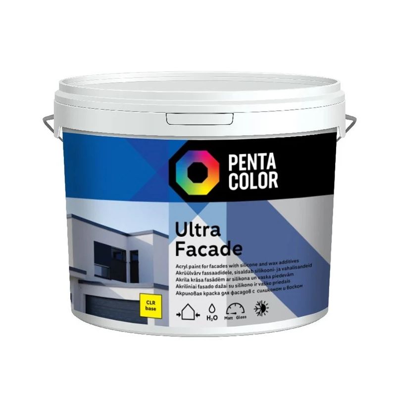 Fasādes krāsas bāze Pentacolor. emulsija. 10 l