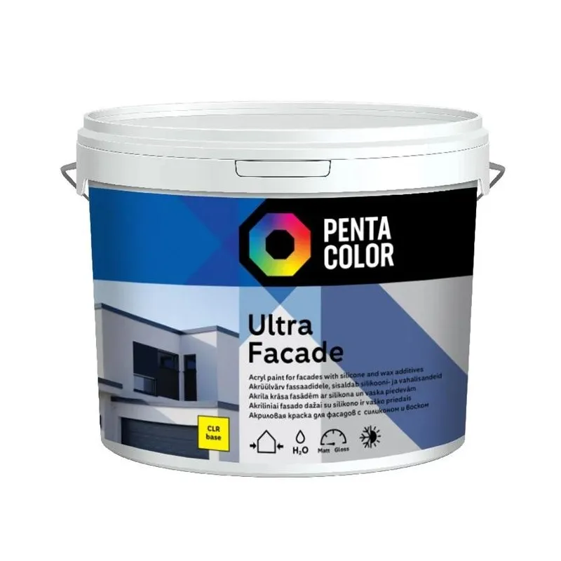 Fasādes krāsas bāze Pentacolor, emulsija, pilnīgi matēta, 10 l