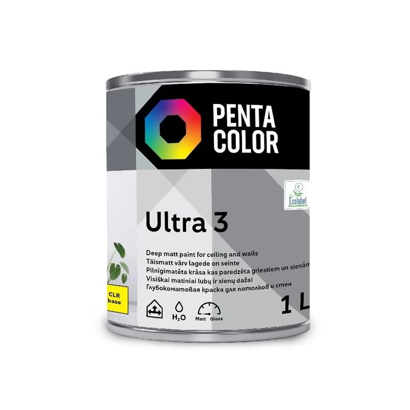 Krāsas pamatne Pentacolor Ultra 3. emulsija. matēta. 1 l