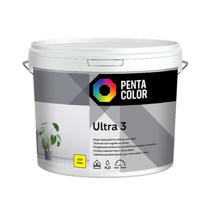 Krāsas pamatne Pentacolor Ultra 3. emulsija. matēta. 3 l