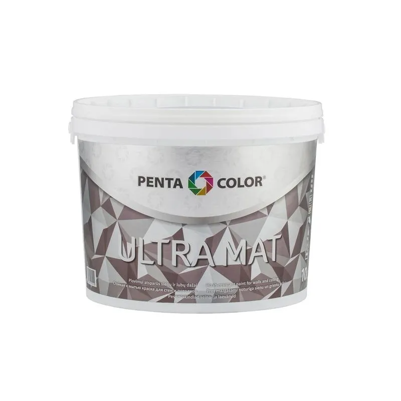 Krāsas pamatne Pentacolor Ultra 3, emulsija, pilnīgi matēta, 10 l