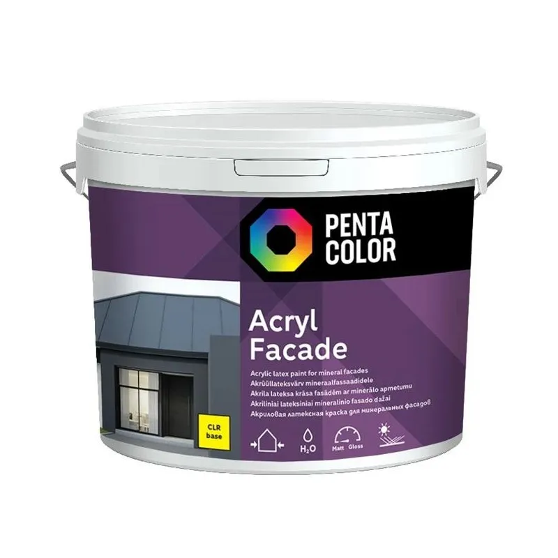 Krāsas pamatne Pentacolor, emulsija, pilnīgi matēta, 3 l