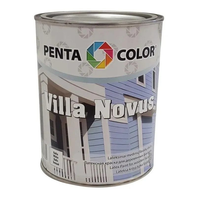 Fasāžu krāsa Pentacolor Villa Novus. zaļa. 1 l