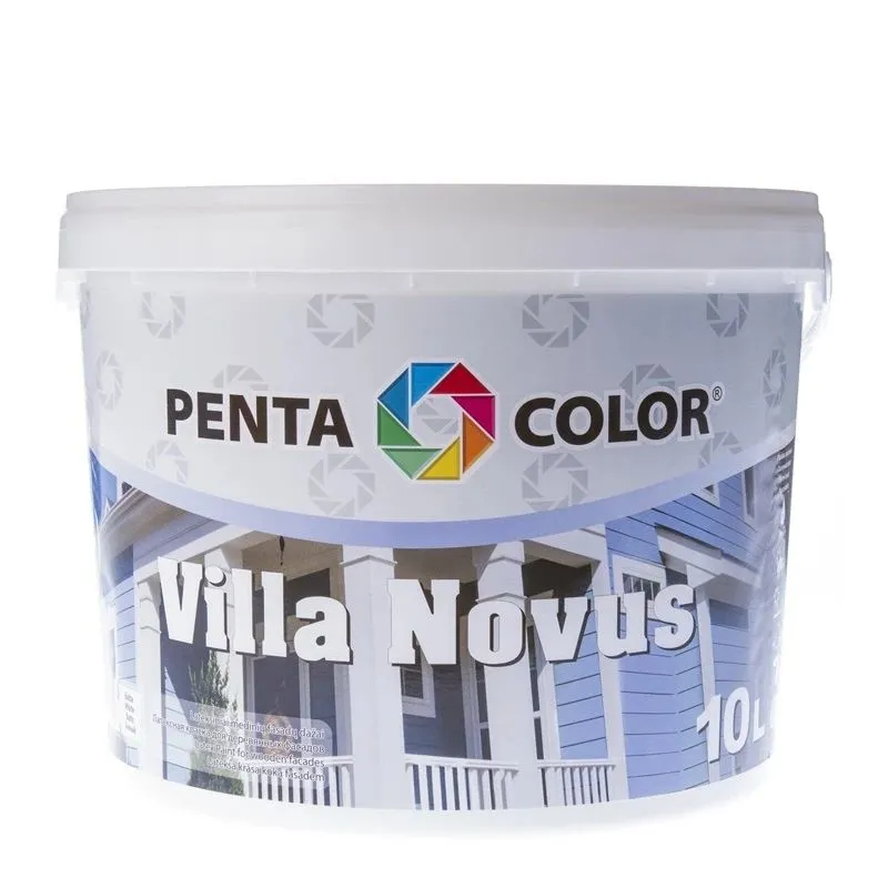 Fasāžu krāsa Pentacolor Villa Novus, balta krās., 10 l