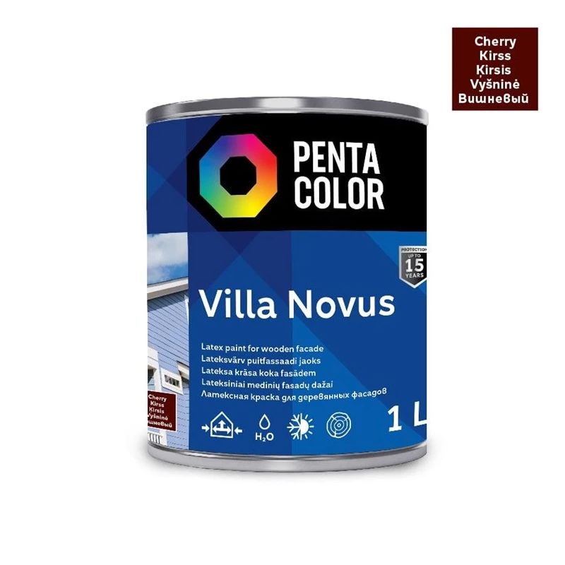Fasāžu krāsa Pentacolor Villa Novus. ķiršu. 1 l