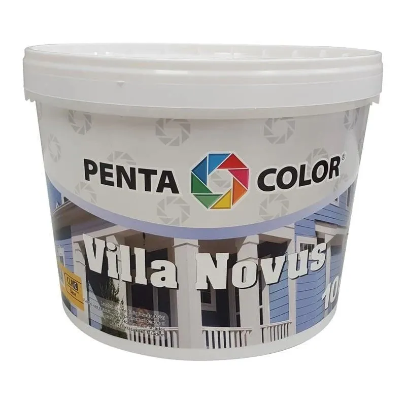 Fasāžu krāsa Pentacolor Villa Novus, pelēka krās., 10 l