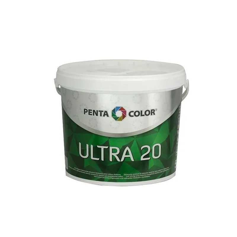 Dispersioonvärv Pentacolor Ultra 20, valge v., 3 l