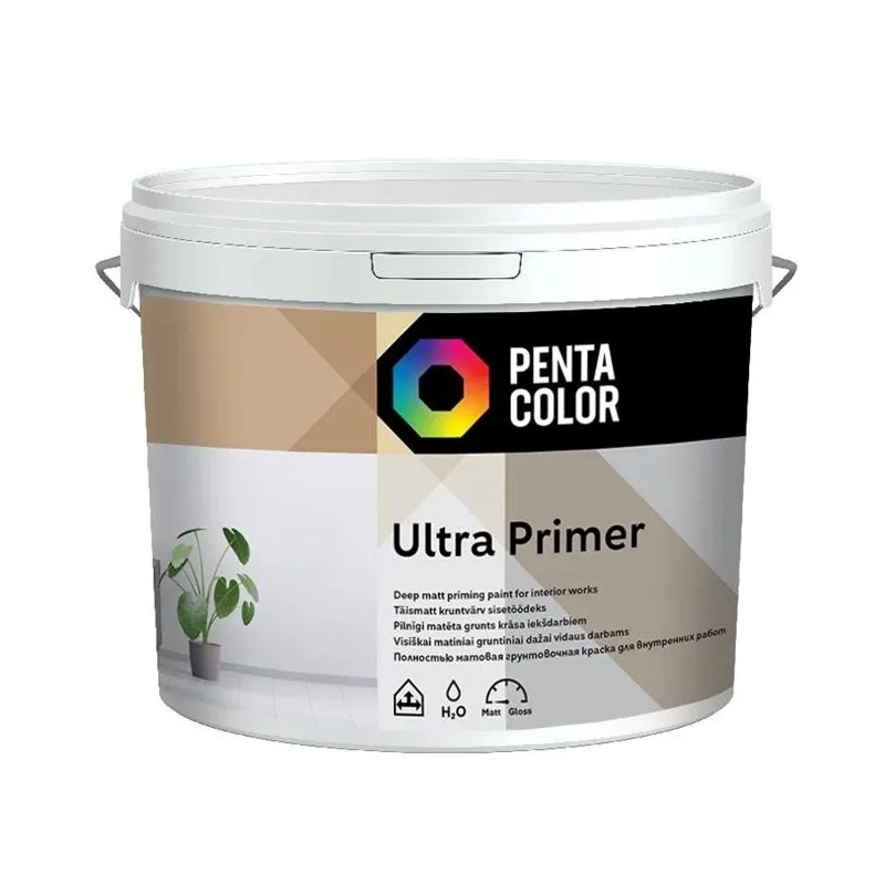 Krāsas gruntēšanai Pentacolor Ultra Primer, balta, 3 l