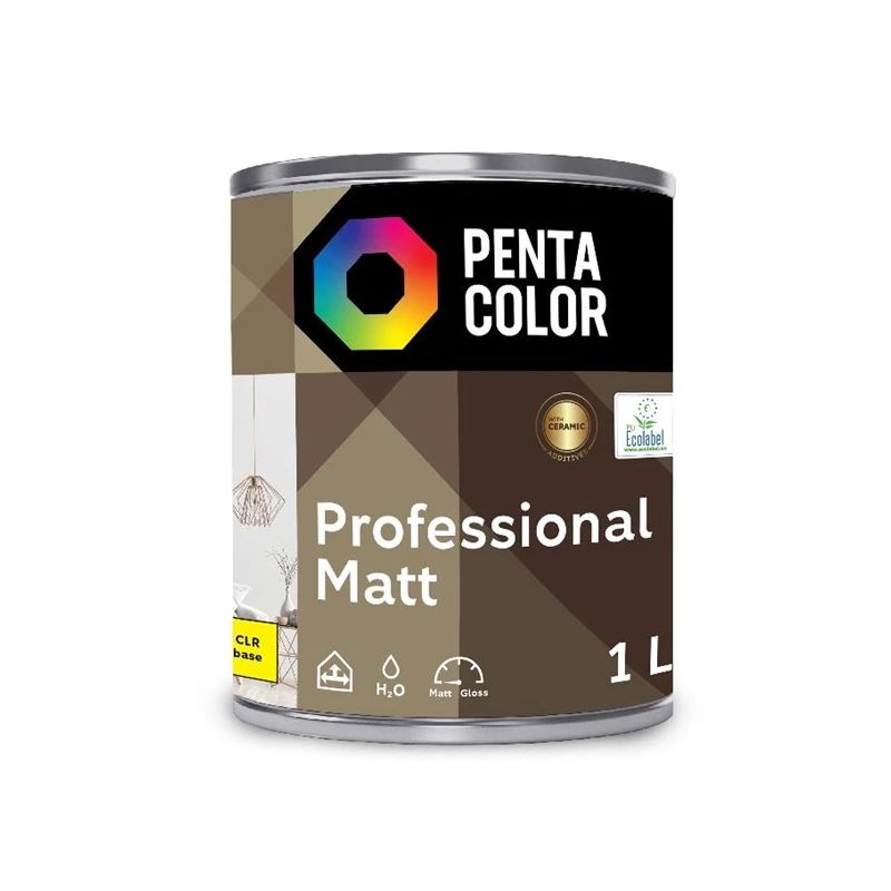 Krāsas pamatne Pentacolor Professional Matt. emulsija. 1 l
